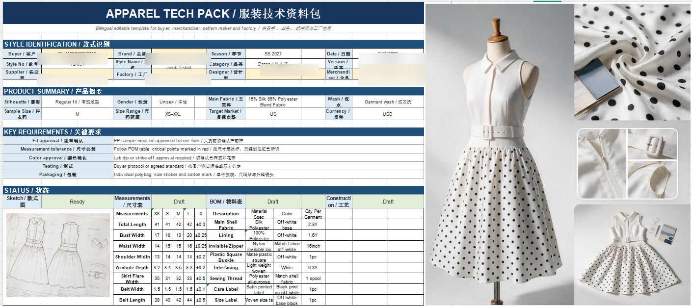 OEM dress manufacturer China — custom mid-to-high end dress collection for US brand