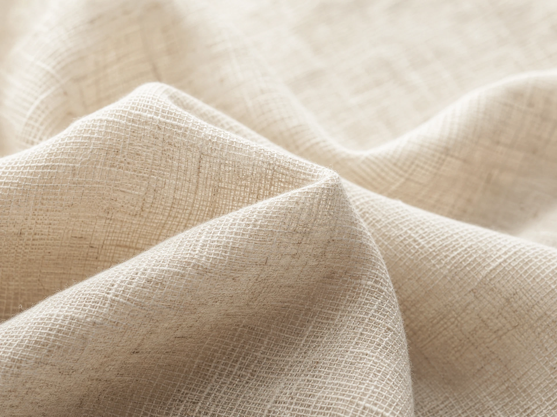 Natural woven fabric detail for apparel material reference